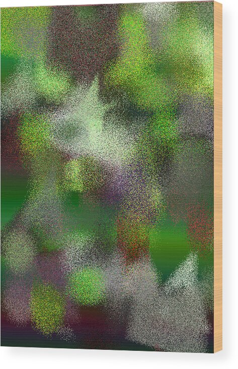 Abstract Wood Print featuring the digital art T.1.190.12.5x7.3657x5120 by Gareth Lewis
