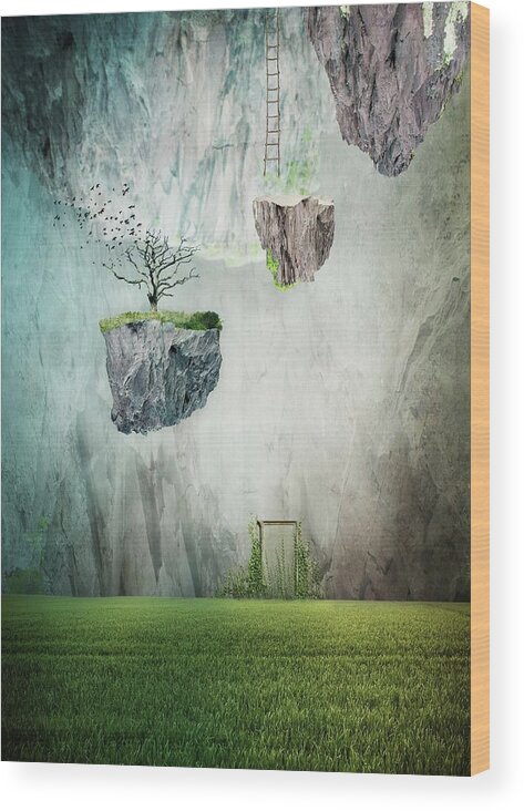 Creative Edit Wood Print featuring the photograph The Islands Of Oblivion by Lucynda Lu
