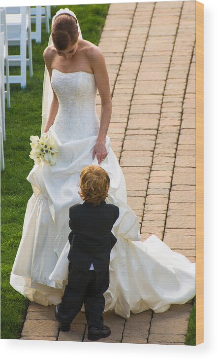 Bride; Ring Bearer Wood Print featuring the photograph The Ring Bearer by Georgette Grossman