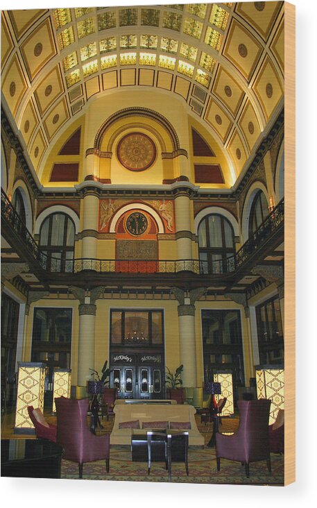 Union Station Lobby Wood Print featuring the photograph Union Station Lobby-Large Size by Kristin Elmquist