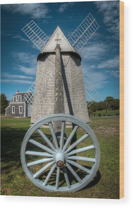 Windmill Wood Print featuring the photograph Windmill by Fred LeBlanc