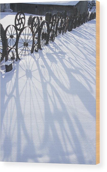 Usa Wood Print featuring the photograph Winter Shadows by Doug Davidson