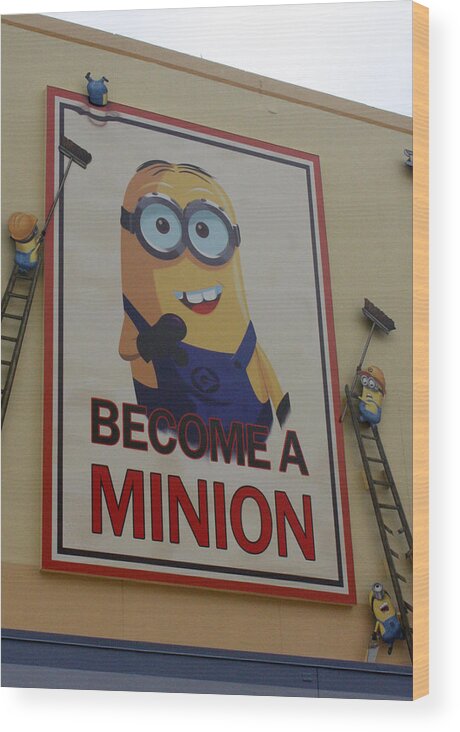 Universal Orlando Resort Wood Print featuring the photograph Year Of The Minions by David Nicholls