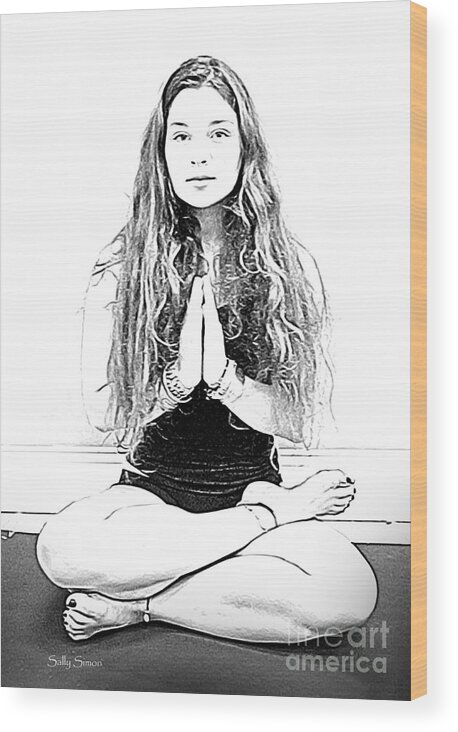 Yoga Art Wood Print featuring the photograph Yoga Study 2 by Sally Simon