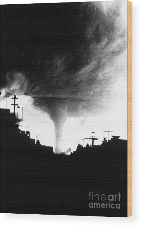 Science Wood Print featuring the photograph Tornado #28 by Science Source