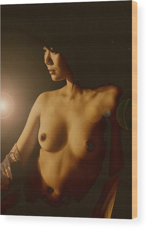 Portrait Wood Print featuring the photograph Asia light 2 by Tim Ernst