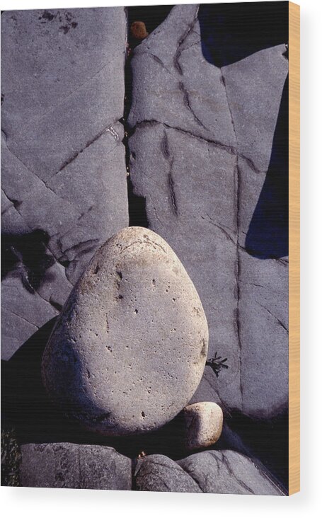 Rock Wood Print featuring the photograph Balancing act by Brent L Ander