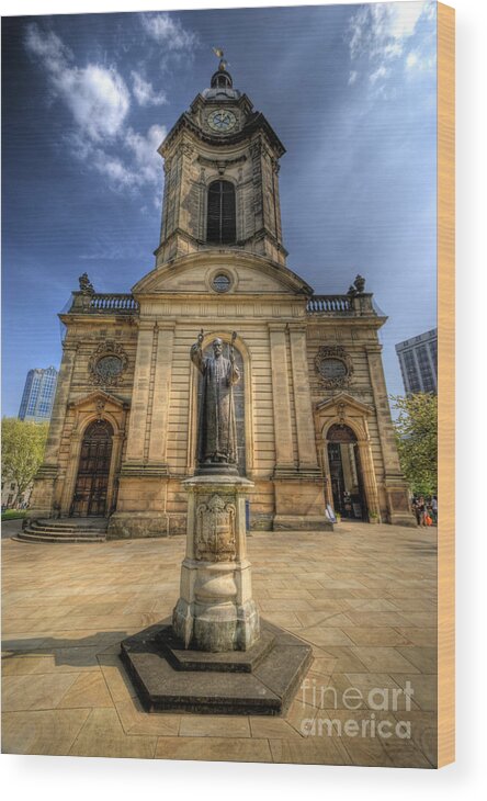 Church Wood Print featuring the photograph Birmingham Cathedral 2.0 by Yhun Suarez