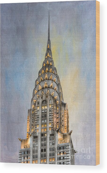 Clarence Holmes Wood Print featuring the photograph Chrysler Building I by Clarence Holmes