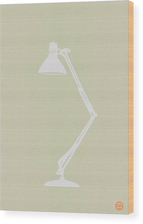 Lamp Wood Print featuring the digital art Desk Lamp by Naxart Studio