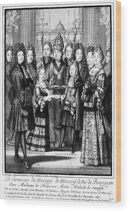 1697 Wood Print featuring the photograph France: Royal Wedding by Granger