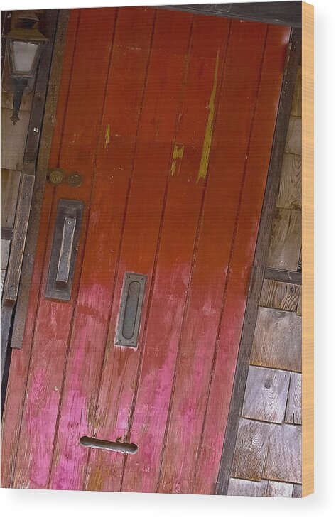Door Wood Print featuring the photograph From The Alley by DigiArt Diaries by Vicky B Fuller