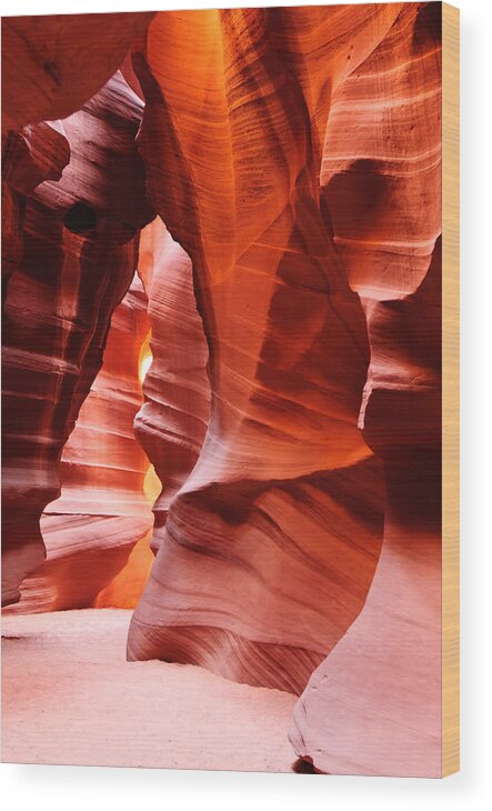 Antelope Canyon Wood Print featuring the photograph Gods Cathedral by Louis Dallara