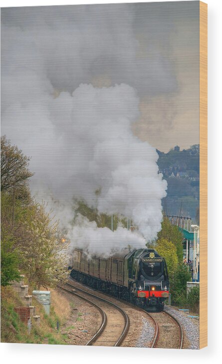 Steam Wood Print featuring the photograph Heavy Metal in Motion by David Birchall