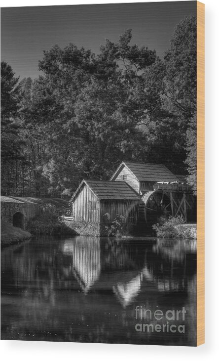 Mabry Mill Wood Print featuring the photograph Mabry Mill by David Waldrop