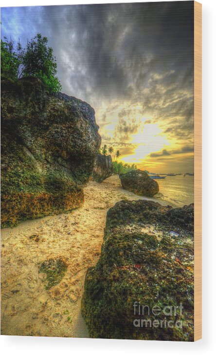 Bohol Wood Print featuring the photograph Royal Sunrise by Yhun Suarez