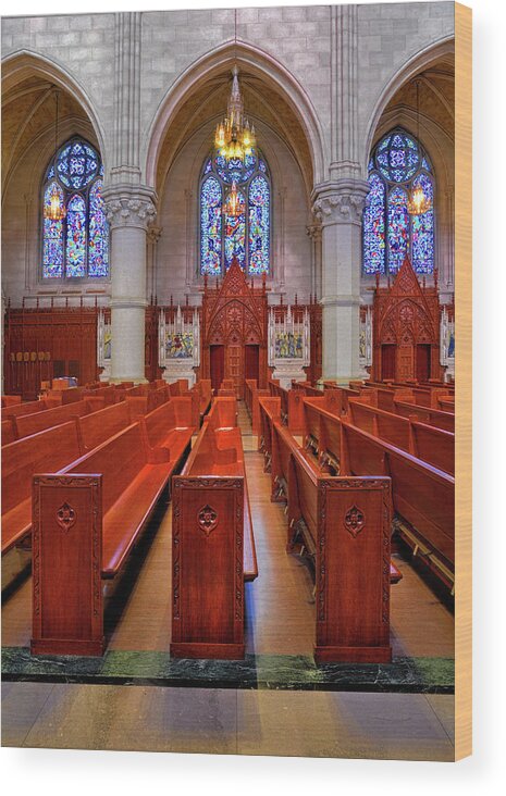 Sacred Heart Cathedral Wood Print featuring the photograph Sacred Heart Confessionals by Dave Mills