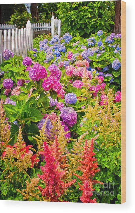 Flowers Wood Print featuring the photograph Storming the Garden Gate by Jim Moore