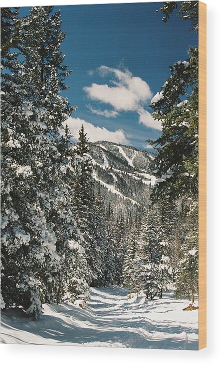 Red River Wood Print featuring the photograph Fresh Powder by Ron Weathers