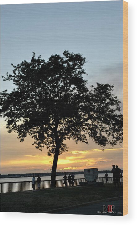 Buffalo Wood Print featuring the photograph 03 Cotton Candy Sunset Skies by Michael Frank Jr