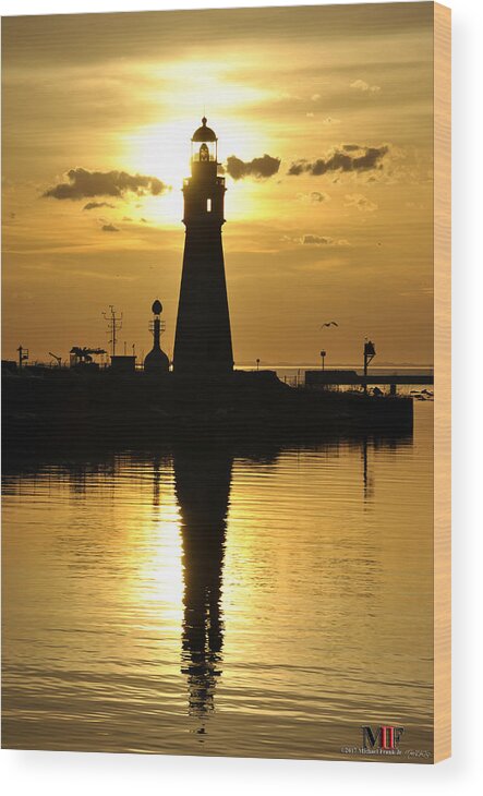 Buffalo Wood Print featuring the photograph 04 Sunsets Make You Happy by Michael Frank Jr