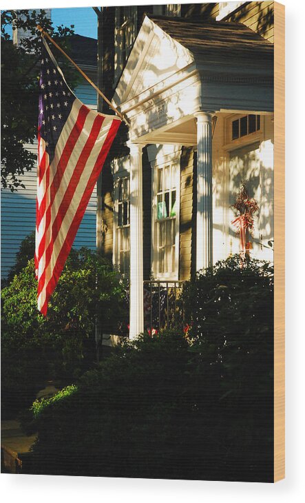 Bristol Wood Print featuring the photograph Americana #1 by James Kirkikis