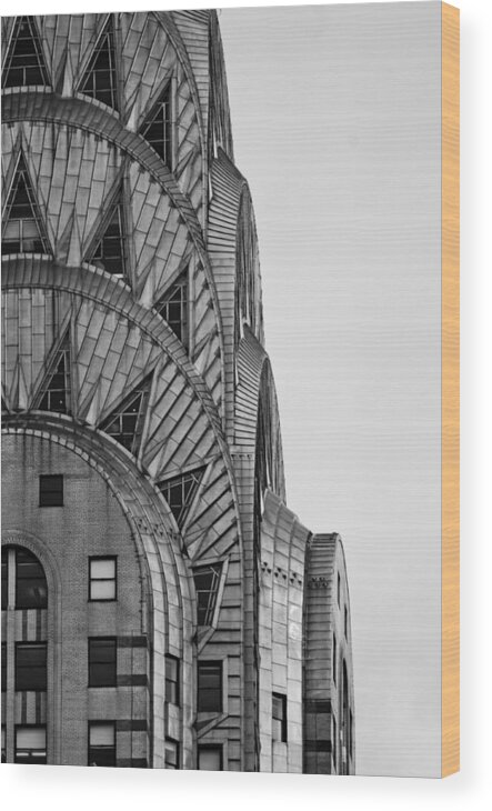 New York City Wood Print featuring the photograph Chrysler Building #1 by Michael Dorn