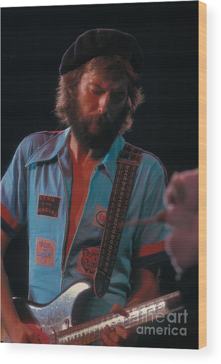Eric Clapton Wood Print featuring the photograph Eric Clapton #1 by Marc Bittan