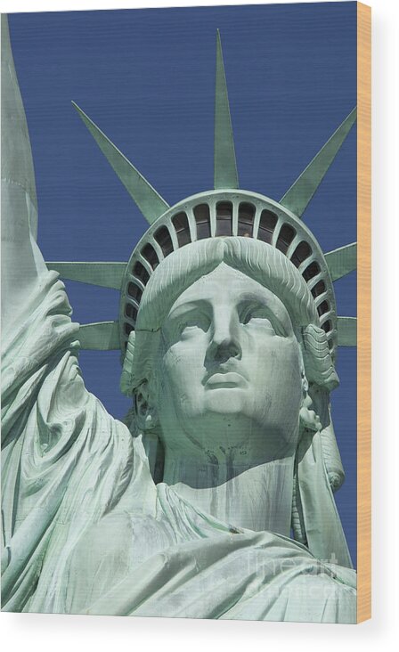New York Wood Print featuring the photograph Liberty by Brian Jannsen