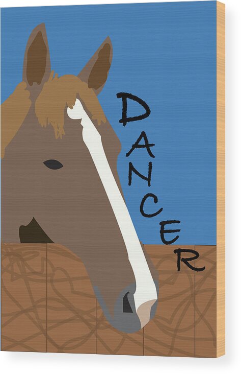 Morgan Wood Print featuring the digital art Sprout Dancer #1 by Caroline Elgin
