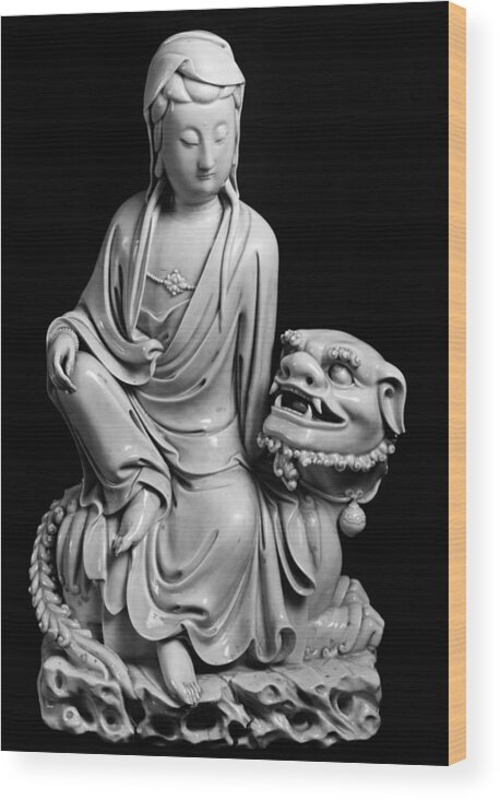 17th Century Wood Print featuring the photograph China: Bodhisattva #10 by Granger