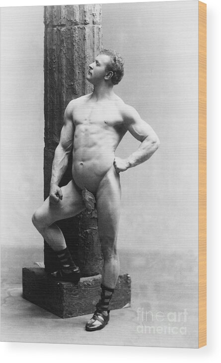 Erotica Wood Print featuring the photograph Eugen Sandow, Father Of Modern #11 by Science Source