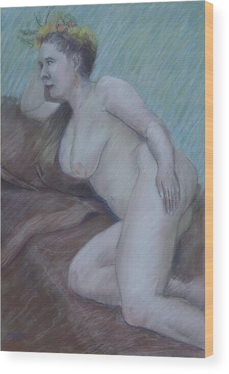 Nude Wood Print featuring the photograph Nude Study #48 by Masami Iida