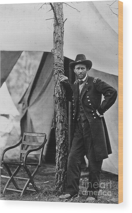 Grant Wood Print featuring the photograph Ulysses S Grant by American School