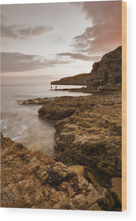 Seacombe Wood Print featuring the photograph Seacombe Bay #7 by Ian Middleton