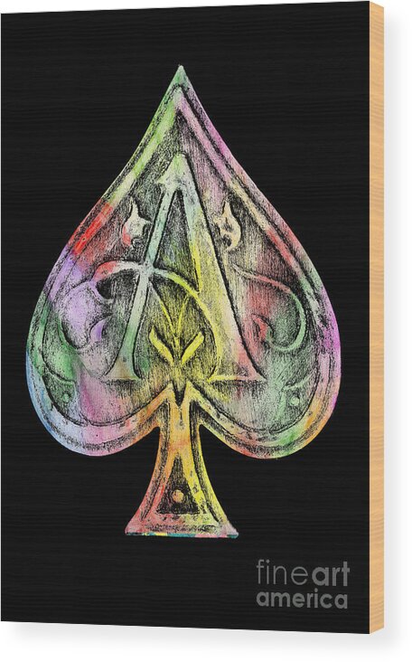 Champagne Wood Print featuring the photograph Ace of Spades Champagne by Jon Neidert