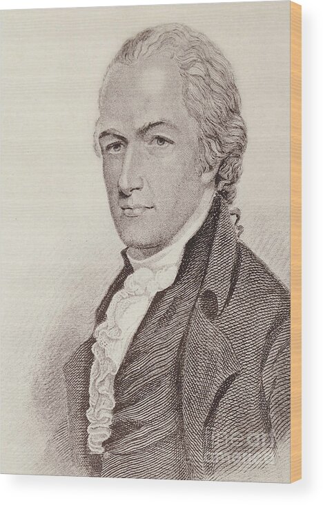 Founding Father Of The United States Wood Print featuring the drawing Alexander Hamilton by American School