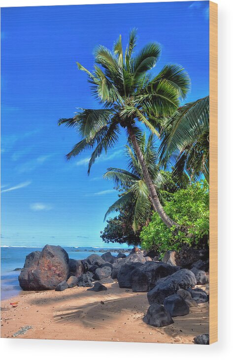 Granger Photography Wood Print featuring the photograph Anini Beach by Brad Granger