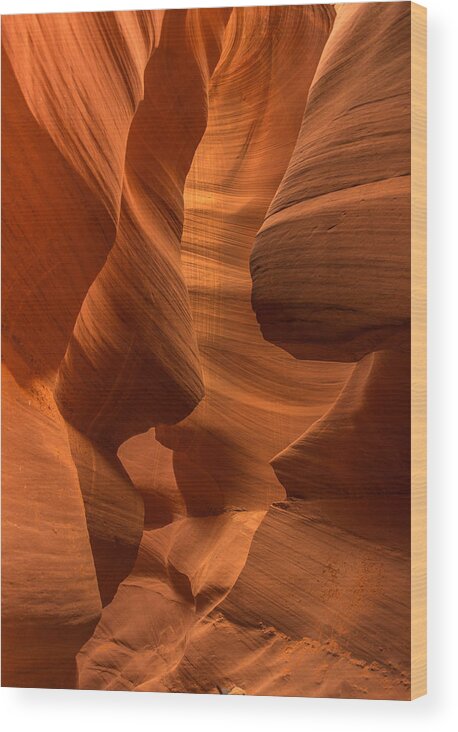 Canyon Wood Print featuring the photograph Antelope Canyon by Jerry Cahill