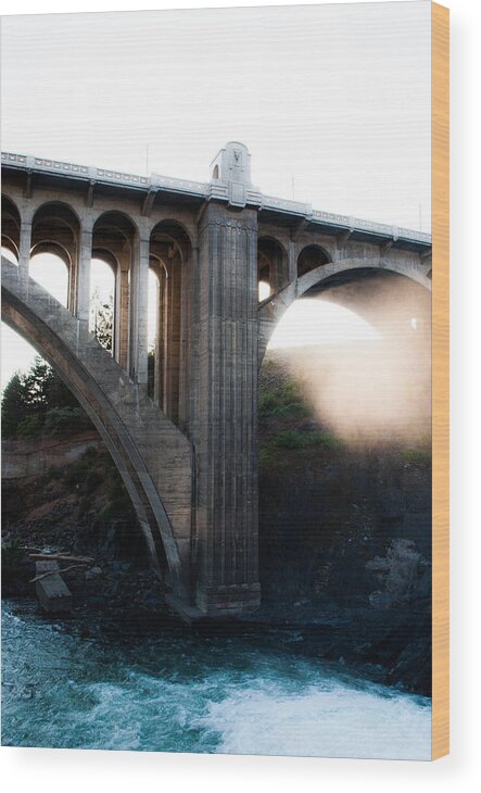 Spokane Wood Print featuring the photograph Arches by Troy Stapek