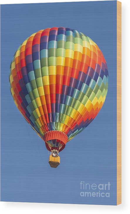 Adventure Wood Print featuring the photograph Ballooning in Color by Anthony Sacco