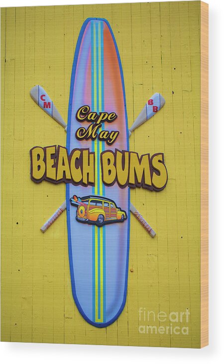 Cape May Nj Wood Print featuring the photograph Beach Bums - Cape May by Marco Crupi