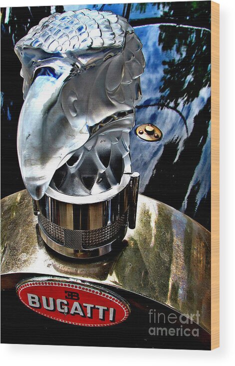 Bugatti Wood Print featuring the photograph Bugatti glass falcon by Alexa Szlavics