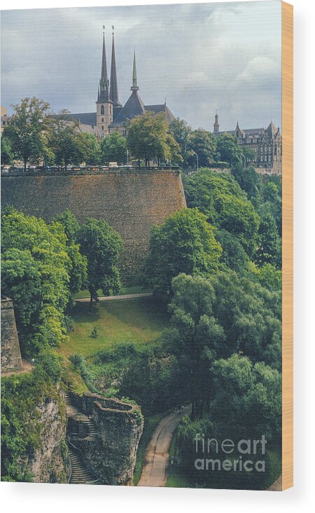 Luxembourg Wood Print featuring the photograph Cathedral Notre-Dame by Bob Phillips