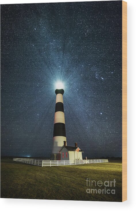 Outer Banks Wood Print featuring the photograph Coastal Nights by Anthony Heflin