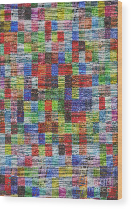 Color Squares Wood Print featuring the digital art Colour Square 2 by Andy Mercer