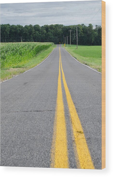 Hartville Wood Print featuring the photograph Country Highway by Matt Hammerstein