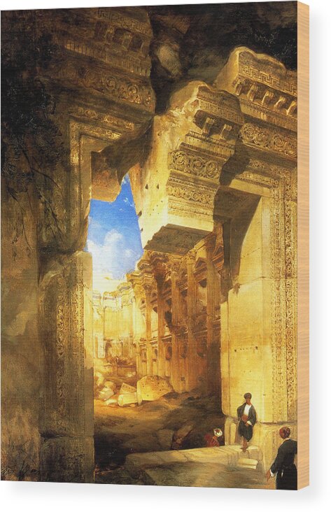 David Roberts Wood Print featuring the photograph David Roberts in Egypt by Munir Alawi