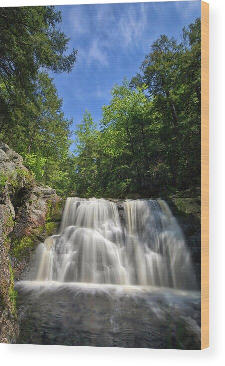 Waterfall Wood Print featuring the photograph Doane's Waterfalls by Juergen Roth
