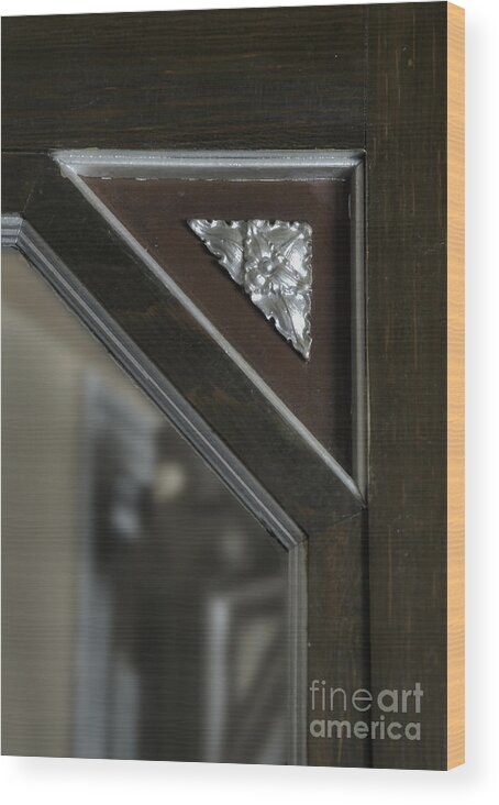 Kansas Wood Print featuring the photograph Door Corner Detail by Fred Lassmann